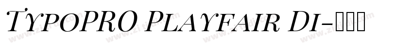 TypoPRO Playfair Di字体转换